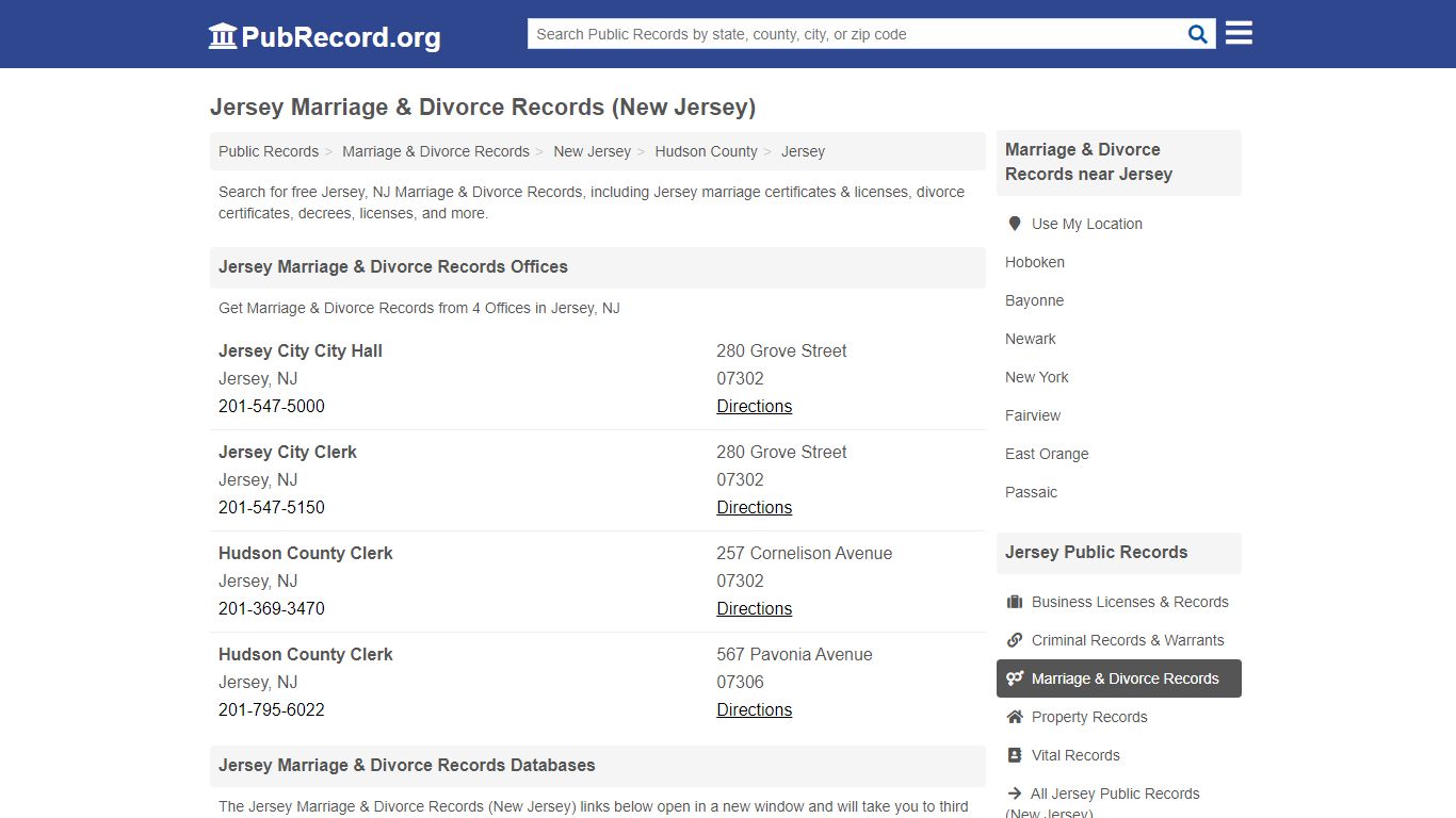 Free Jersey Marriage & Divorce Records (New Jersey Marriage & Divorce ...